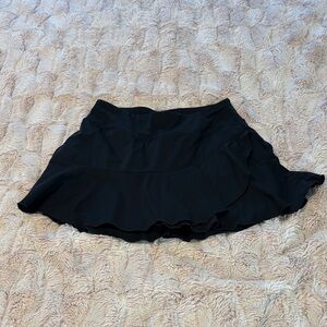 Black Tennis Women's Skirt